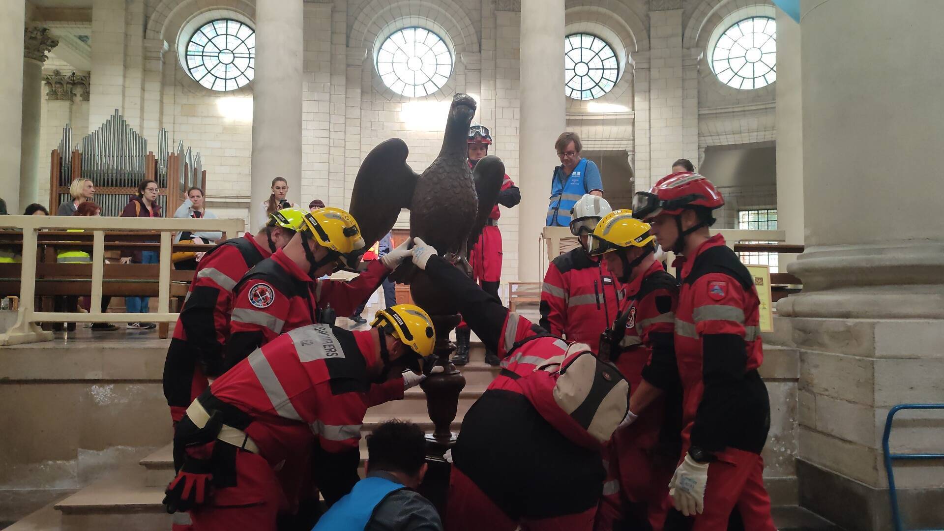 Vidéo&nbsp;: un exercice incendie à la cathédrale d’Arras