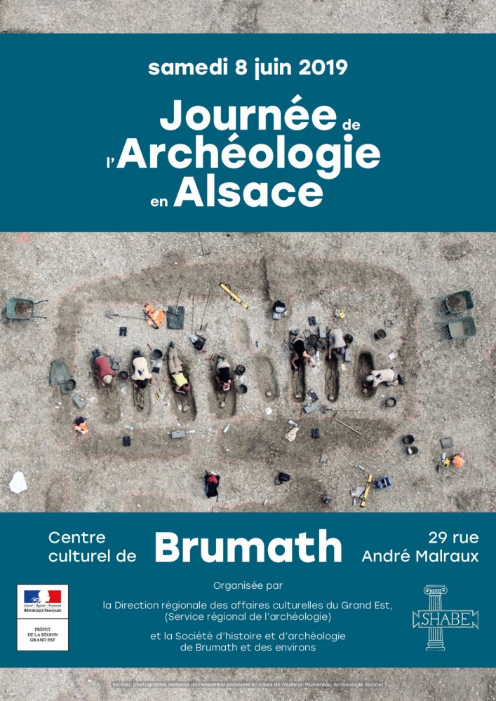 Journée de l'archéologie en Alsace 2019 - affiche
