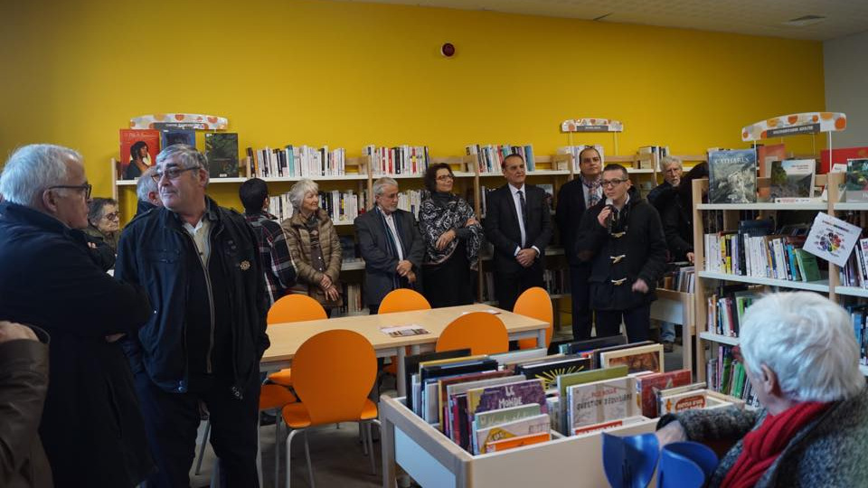 Inauguration de la médiathèque Jean-Ferrat à Cessenon-sur-Orb